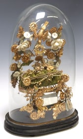 FRENCH GLOBE DE MARIEE / BRIDE'S GLOBE IN GLASS CLOCHE