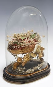 FRENCH GLOBE DE MARIEE / BRIDE'S GLOBE IN GLASS CLOCHE