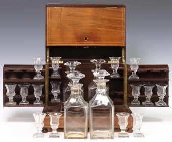 FRENCH NAPOLEON III PERIOD INLAID ROSEWOOD CAVE A LIQUEUR