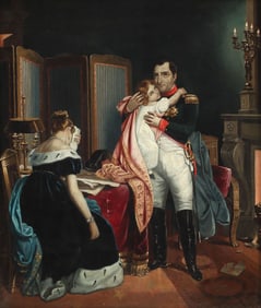 AFTER FRANCOIS GRENIER PAINTING NAPOLEON'S FAREWELL TO HIS SON