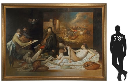 RICCARDO TOMMASI FERRONI (1934-2000) PAINTING, 90" X 126"