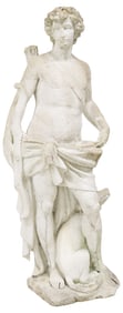 LARGE CAST STONE GARDEN STATUE, ACTAEON
