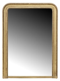 FRENCH LOUIS PHILIPPE GILTWOOD MIRROR, 60.5" X 33.75"
