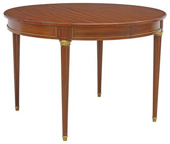 FRENCH LOUIS XVI STYLE MAHOGANY EXTENDING DINING TABLE (1 of 5)
