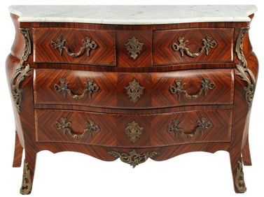 REGENCE STYLE BRONZE-MOUNTED ROSEWOOD COMMODE
