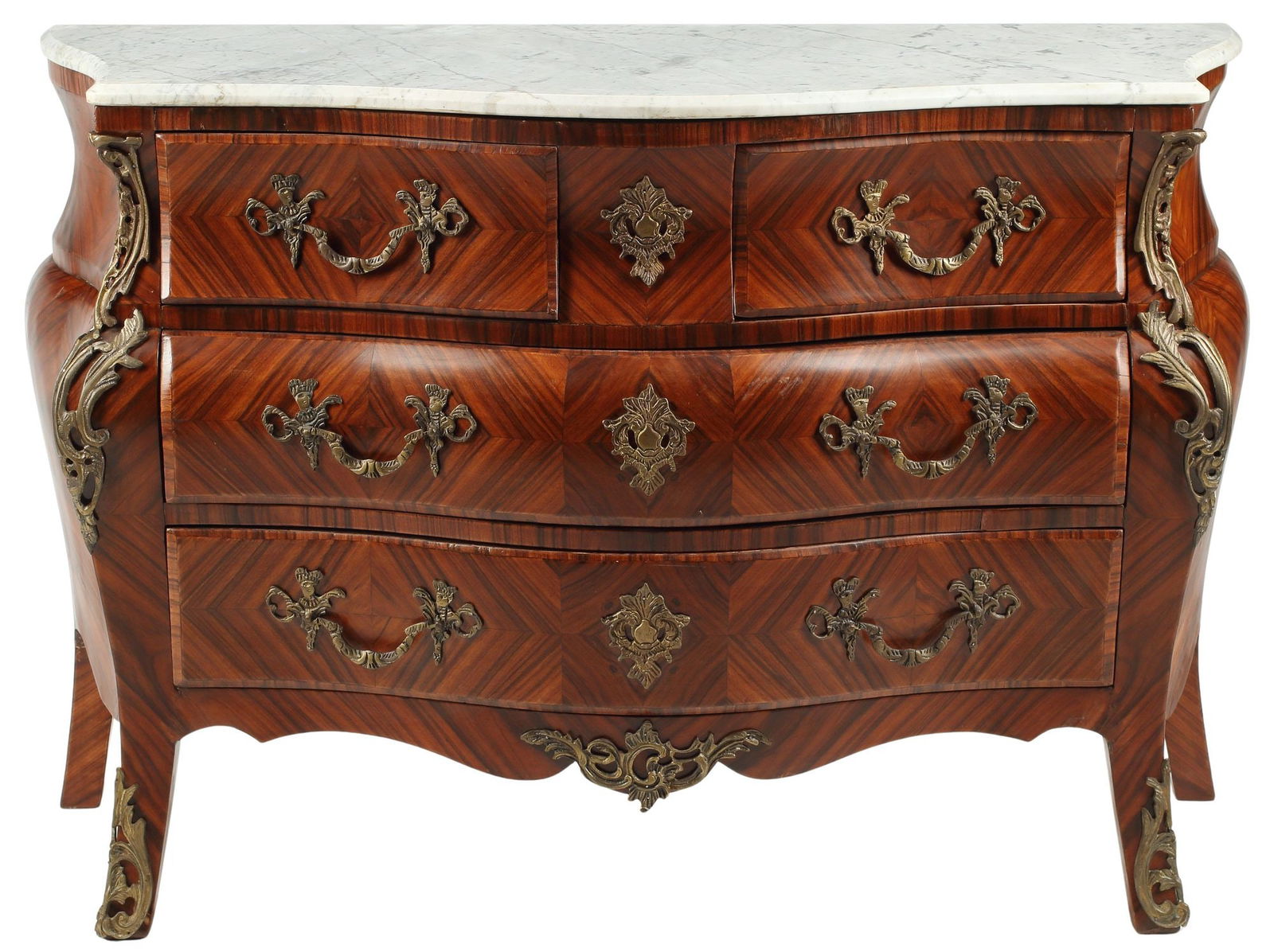 REGENCE STYLE BRONZE-MOUNTED ROSEWOOD COMMODE (1 of 6)