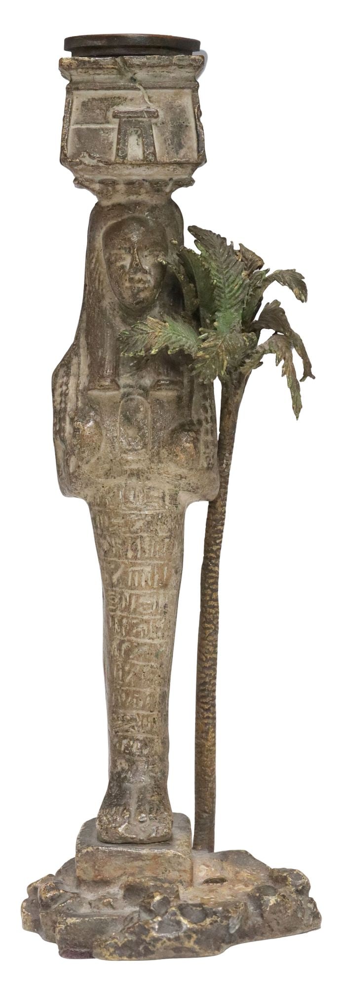 FRANZ BERGMAN (1861-1936) ORIENTALIST COLD-PAINTED BRONZE CANDLESTICK (1 of 7)