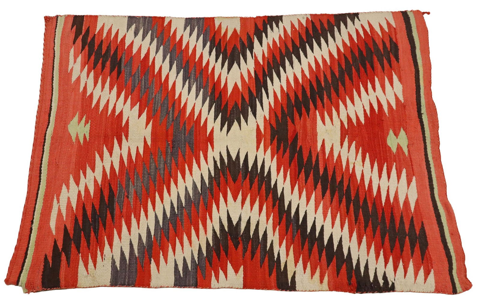 NATIVE AMERICAN NAVAJO 'EYEDAZZLER' WOOL RUG, 74"x 54" (1 of 3)