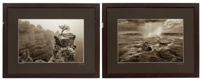 (2) KLAUS PRIEBE (20TH C.) SOUTHWEST LANDSCAPE PHOTOGRAPHS