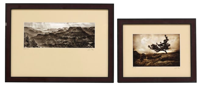 (2) KLAUS PRIEBE (20TH C.) SOUTHWEST LANDSCAPE PHOTOGRAPHS