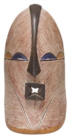 CONGO SONGYE KIFWEBE CARVED & PIGMENTED WOOD MASK
