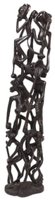 ERNESTO LUCAS (20THC.) AFRICAN MAKONDE ART UJAMAA OF SPIRITS