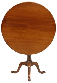QUEEN ANNE MAHOGANY TILT-TOP TEA TABLE