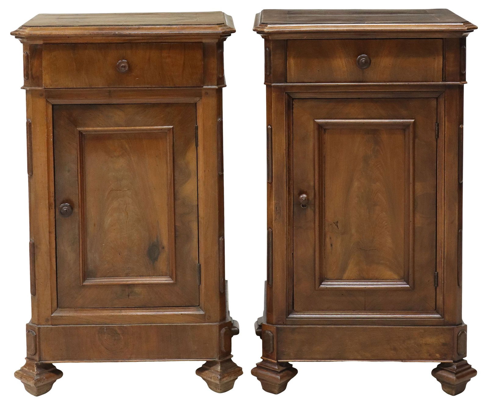 (2) ITALIAN WALNUT NIGHTSTANDS (1 of 3)