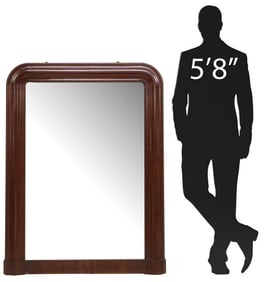 FRENCH CHARLES X STYLE MAHOGANY MIRROR, 56.5" X 42"