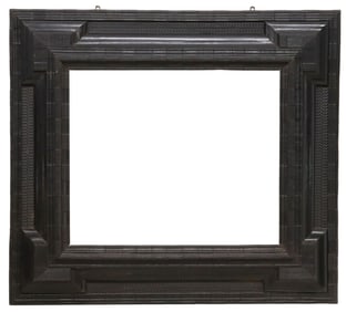 LARGE FLEMISH OR DUTCH EBONIZED & RIPPLE MOLDED FRAME