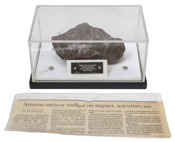 METEORITE, CANYON DIABLO, ARIZONA, 1356G, JOHN A. LEDNICKY ESTATE