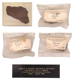 (4) BUNDOC METEORITE PIECES, JOHN A. LEDNICKY ESTATE