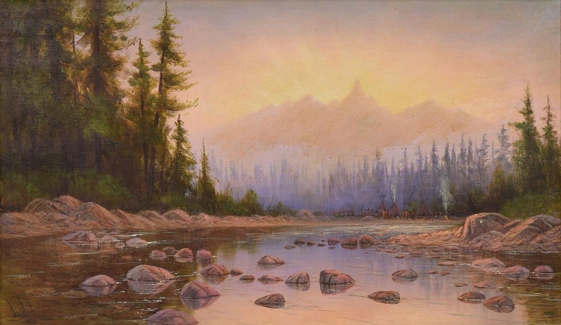 JAMES EVERETT STUART (1852-1941) GRAND TETON NATIONAL PARK WYOMING (1 of 5)