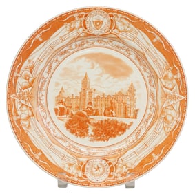 WEDGWOOD UNIVERSITY OF TEXAS OLD MAIN BUILDING COMMEMORATIVE PLATE