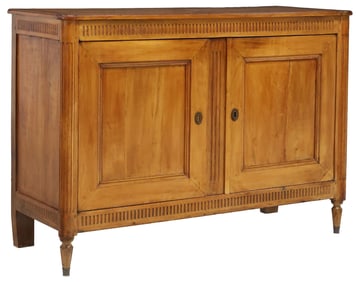 FRENCH LOUIS XVI STYLE CARVED WALNUT SIDEBOARD