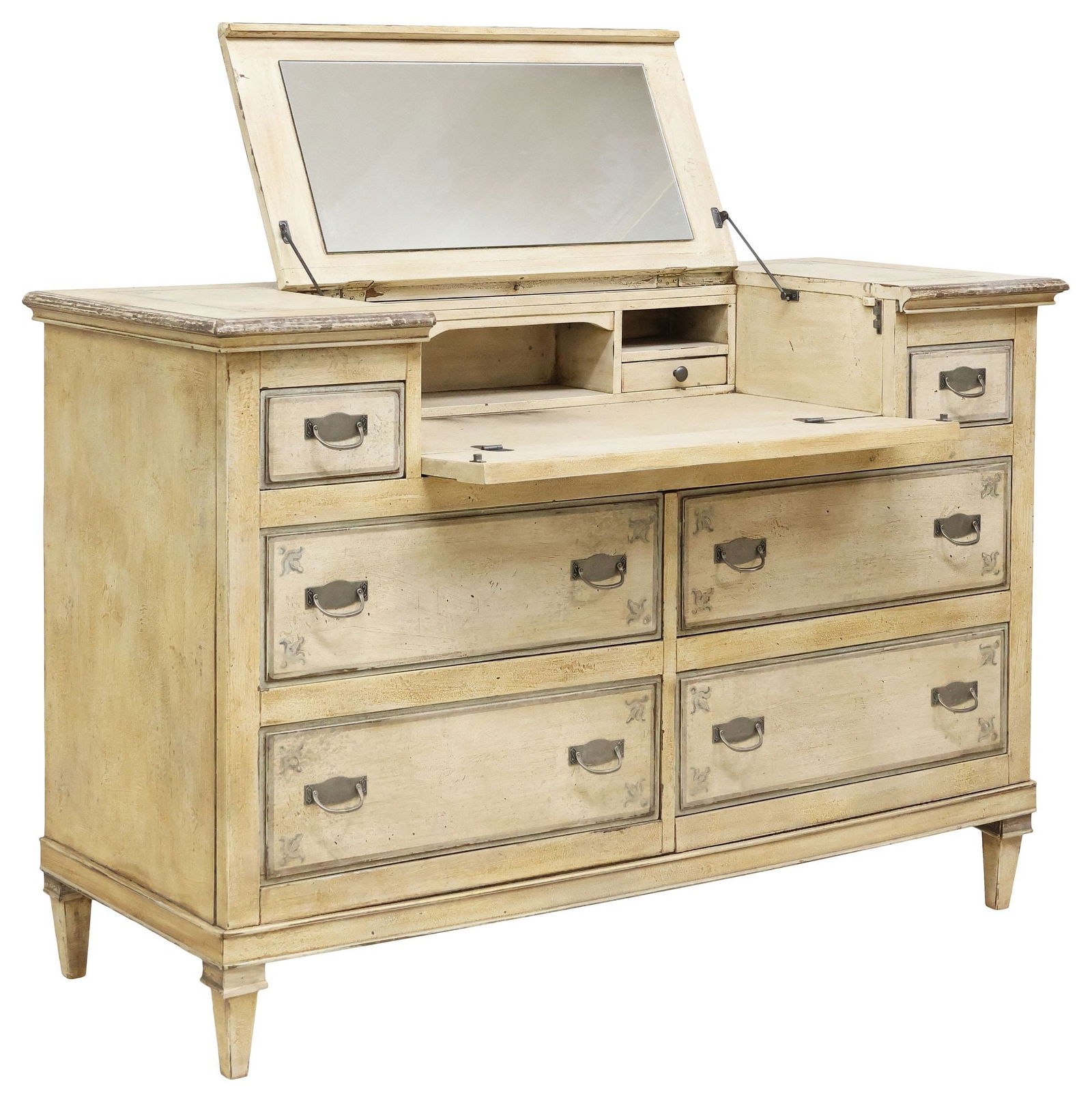 ITALIAN PAINT-DECORATED DRESSING COMMODE (1 of 7)