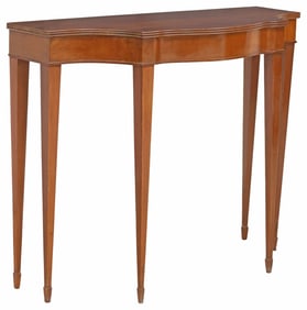 SHERATON STYLE MAHOGANY CONSOLE TABLE