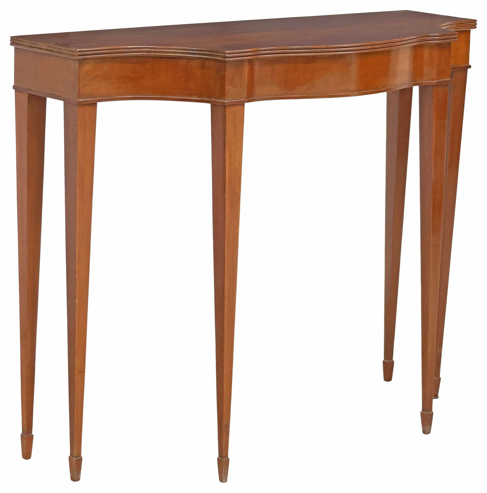 SHERATON STYLE MAHOGANY CONSOLE TABLE (1 of 4)