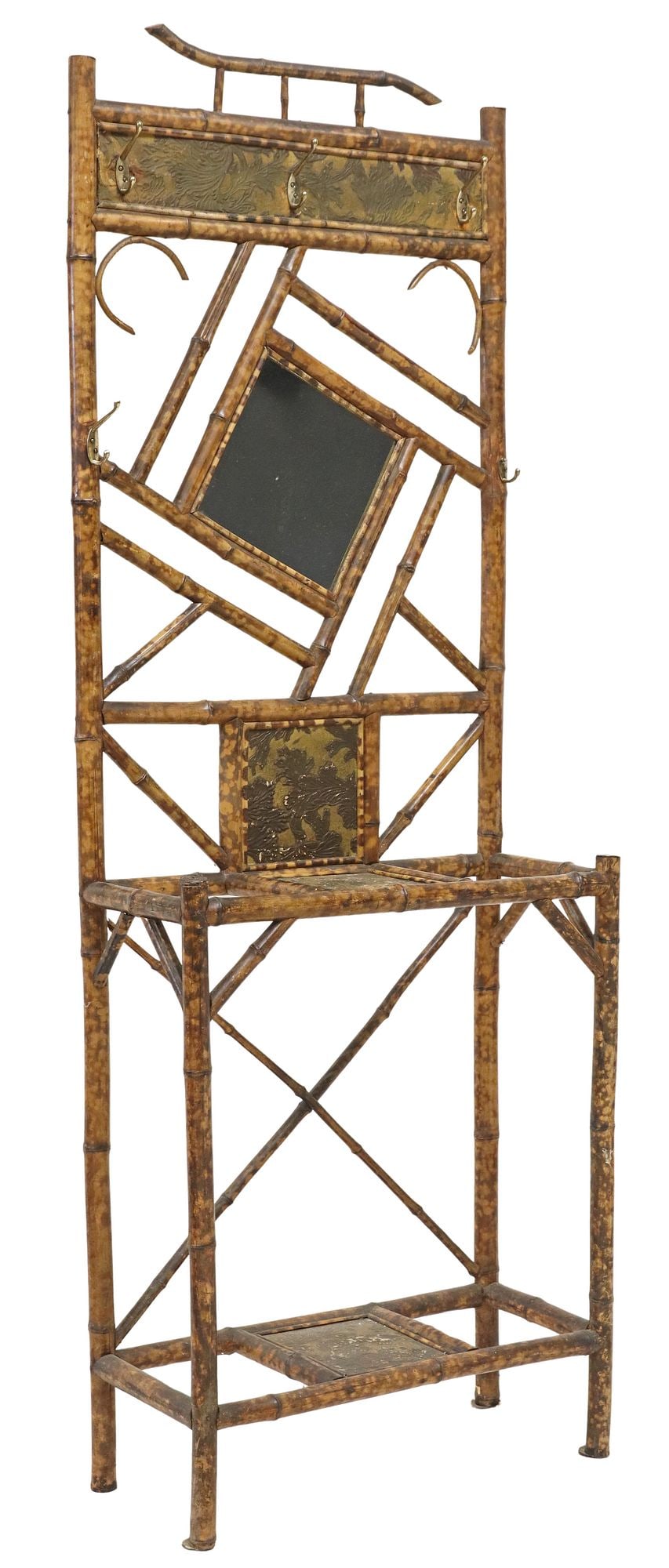 VICTORIAN AESTHETIC MOVEMENT BAMBOO HALL TREE (1 of 5)