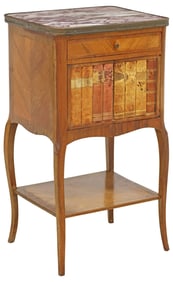 LOUIS XV STYLE BOOK-SPINE MOUNTED NIGHTSTAND