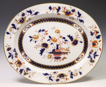 ENGLISH BROWN-WESTHEAD, MOORE & CO. IRONSTONE IMARI MEAT PLATTER