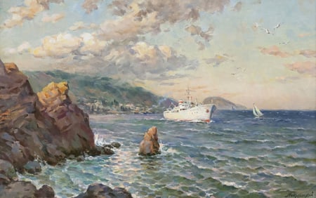 VILLI LEOPOLDOVICH MOKROZHITSKI (1928-2006) MARINE PAINTING