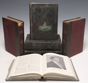 (6) LIBRARY SHELF BOOKS: 'THE NEW ENCYCLOPEDIA OF TEXAS' & 'THE AMERICAN EDUCATOR'