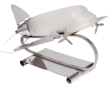 ART DECO STYLE SARSAPARILLA DESIGNS DOUGLAS DC-3 AIRPLANE LAMP