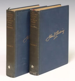 (2) BOOKS: 'MY EXPERIENCES IN THE WORLD WAR' BY JOHN PERSHING, 1 SIGNED