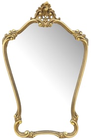 ITALIAN LOUIS XV STYLE GILTWOOD WALL MIRROR