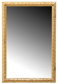 ITALIAN GILTWOOD RECTANGULAR WALL MIRROR