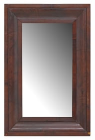 AMERICAN EMPIRE STYLE MAHOGANY RECTANGULAR OGEE MIRROR