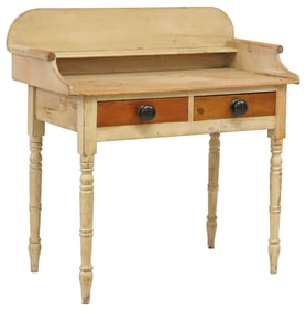 AMERICAN SHERATON PAINTED PINE WASH STAND