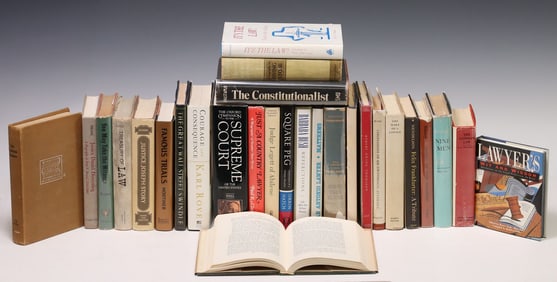 (28) BOOKS: LEGAL HISTORY, POLITICS & LAW SUBJECTS, 4 AUTHOR SIGNED