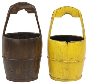 (2) CHINESE WATER BUCKETS