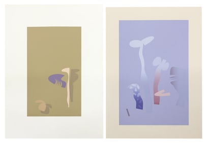 (2) HELMUT BARNETT (B.1946) POSTMODERN SCREENPRINTS
