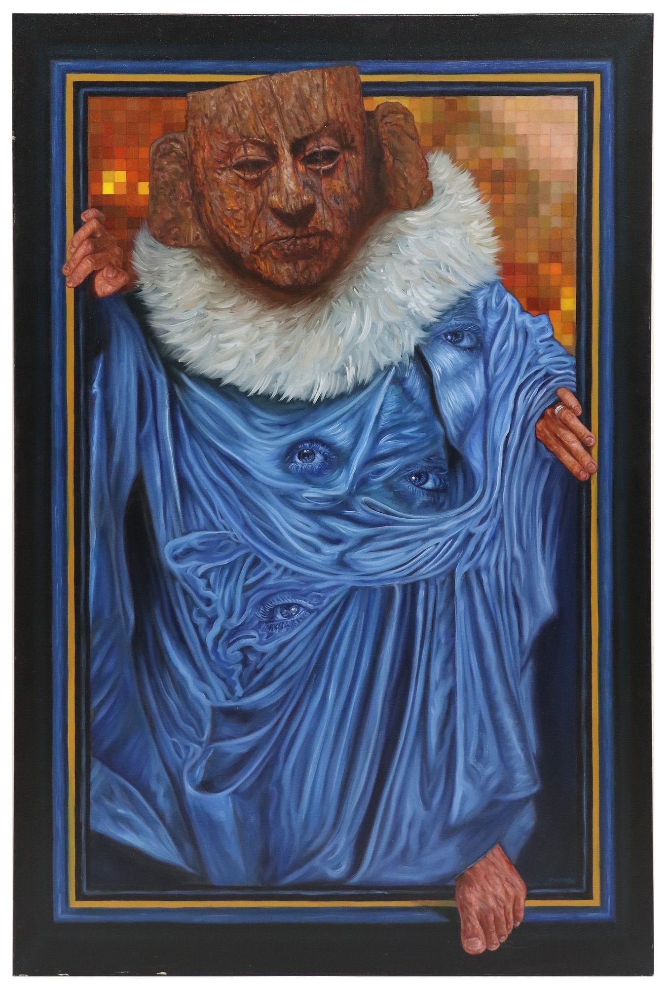 J.C. AMORROTU, MOSTLY BLUE EYES, 60" X 40" (1 of 3)