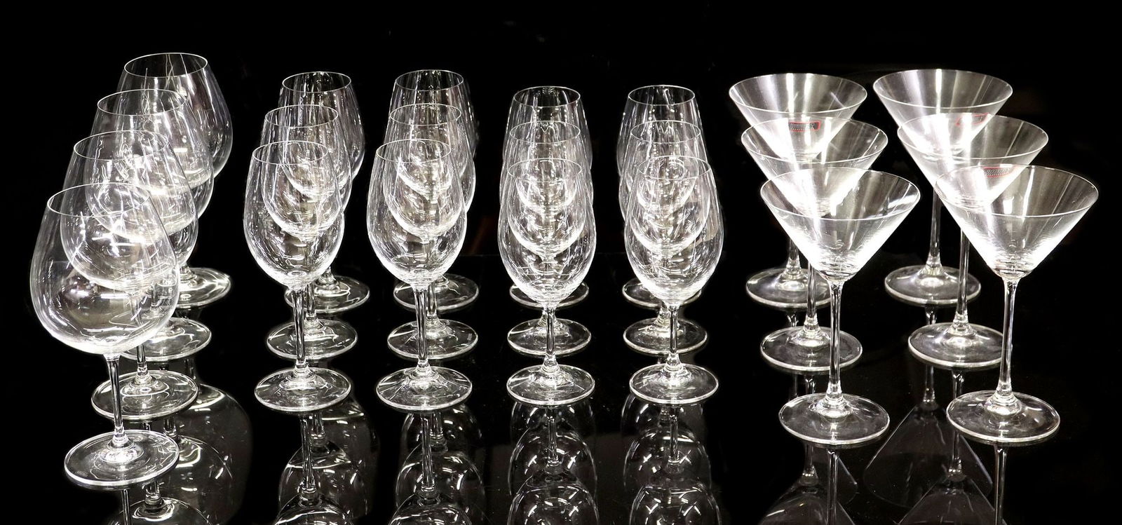 (22) RIEDEL RIEDEL COLORLESS GLASS STEMWARE (1 of 5)