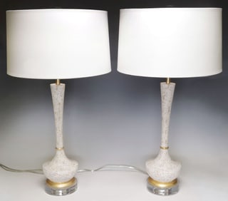 (2) CONTEMPORARY AIDAN GRAY 'ZACHARY' VASIFORM 1-LT TABLE LAMPS