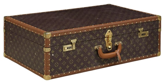 LOUIS VUITTON 'ALZER 70' MONOGRAM CANVAS SUITCASE ON CASTORS