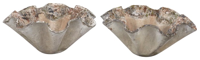 (2) MANNER OF WILLY GUHL HANDKERCHIEF PLANTERS