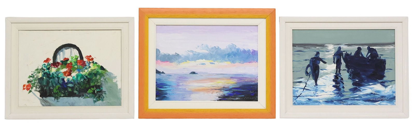 (3) MARIO BERRINO (ITALIAN, 1920-2011) IMPRESSIONIST OIL PAINTINGS (1 of 9)