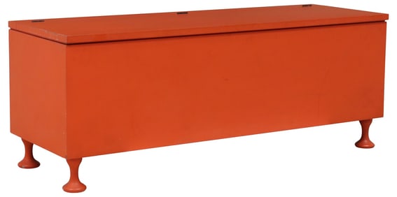 ITALIAN MODERN RECTANGULAR PAINTED CHEST