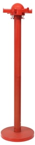 KARTELL ITALIAN MODERN RED PLASTIC COAT RACK